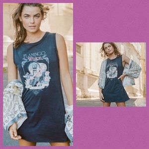 Spell Designs Flamingo Wagon .Tunic / Dress medium